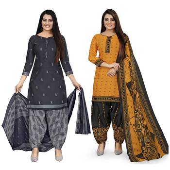 Blue printed cotton salwar 1