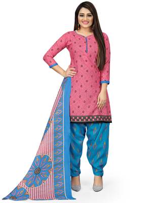 Blue printed cotton salwar 5