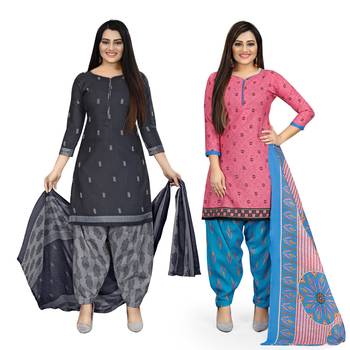 Blue printed cotton salwar 2