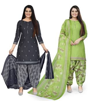 Blue printed cotton salwar 2