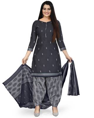 Blue printed cotton salwar 3