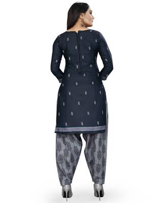 Blue printed cotton salwar 5