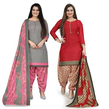 Rajnandini Grey printed cotton salwar 1