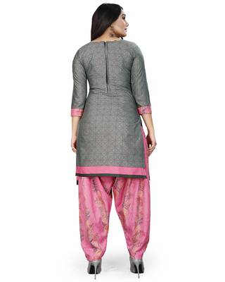 Grey printed cotton salwar 4