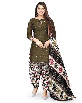 Grey printed cotton salwar 5