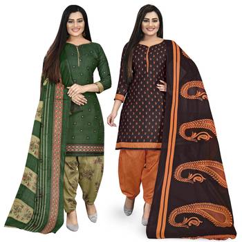 Green printed cotton salwar 1