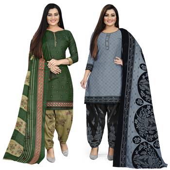 Green printed cotton salwar 2