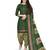 Green printed cotton salwar