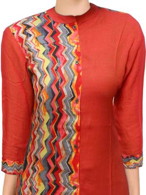 Multicolor printed rayon ethnic-kurtis 5