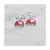 Red meenakari Brass Brass   pair of Earring