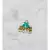 Green  meenakari Brass Brass   pair of Earring