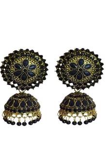 Black gold plated Brass Alloy   pair of Earring