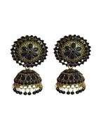 Black gold plated Brass Alloy   pair of Earring