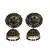 Black gold plated Brass Alloy   pair of Earring