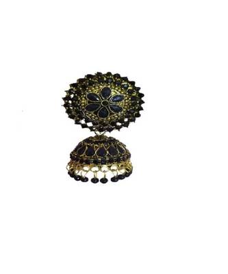 Black gold plated Brass Alloy   pair of Earring 4