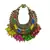 MULTICOLOR gold plated Brass Alloy   pair of Earring