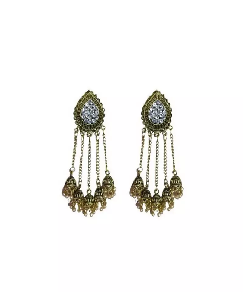 Gold gold plated Brass Alloy   pair of Earring