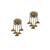 Gold gold plated Brass Alloy   pair of Earring