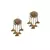 Gold gold plated Brass Alloy   pair of Earring