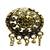 Gold gold plated Brass Alloy   pair of Earring