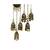 Gold gold plated Brass Alloy   pair of Earring