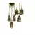 Gold gold plated Brass Alloy   pair of Earring