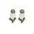 White  gold plated Brass Alloy   pair of Earring