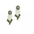 White  gold plated Brass Alloy   pair of Earring