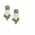 White  gold plated Brass Alloy   pair of Earring