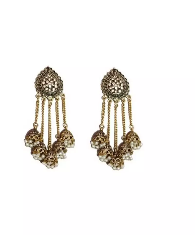 Gold gold plated Brass Alloy   pair of Earring