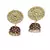 Maroon gold plated Brass Alloy   pair of Earring