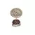 Maroon gold plated Brass Alloy   pair of Earring