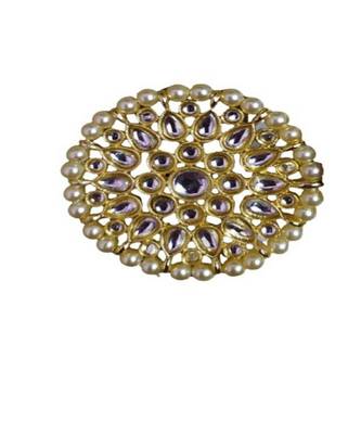 Maroon gold plated Brass Alloy   pair of Earring 4
