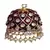 Maroon gold plated Brass Alloy   pair of Earring