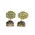 Black gold plated Brass Alloy   pair of Earring
