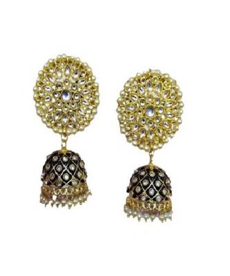 Black gold plated Brass Alloy   pair of Earring 2