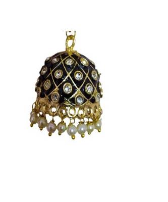 Black gold plated Brass Alloy   pair of Earring 5