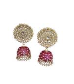 Red gold plated Brass Alloy   pair of Earring