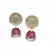 Red gold plated Brass Alloy   pair of Earring