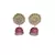 Red gold plated Brass Alloy   pair of Earring