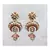 Red kundan antique gold Acrylic   pair of Earring