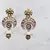 Pink kundan antique gold Acrylic   pair of Earring