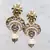 Pink kundan antique gold Acrylic   pair of Earring