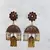 Maroon gold plated Brass Alloy   pair of Earring