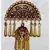 Maroon gold plated Brass Alloy   pair of Earring