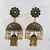 Black gold plated Brass Alloy   pair of Earring