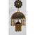 Black gold plated Brass Alloy   pair of Earring