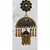 Black gold plated Brass Alloy   pair of Earring