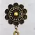 Black gold plated Brass Alloy   pair of Earring