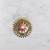 Red studded jewellery antique gold Gold   pair of Earring